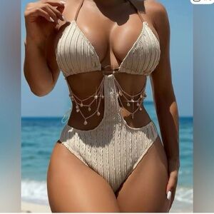 Women's Cream Swimsuit